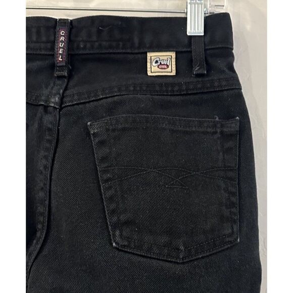 Cruel Girl Y2K Low Rise Slim Shorts Black Size 1 2000’s 90’s Low Rise‎ Cuffed - Picture 5 of 7